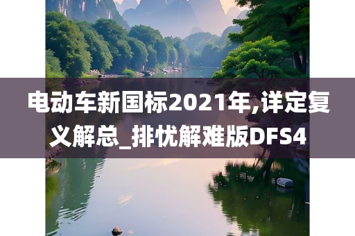 电动车新国标2021年,详定复义解总_排忧解难版DFS4