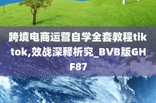 跨境电商运营自学全套教程tiktok,效战深释析究_BVB版GHF87