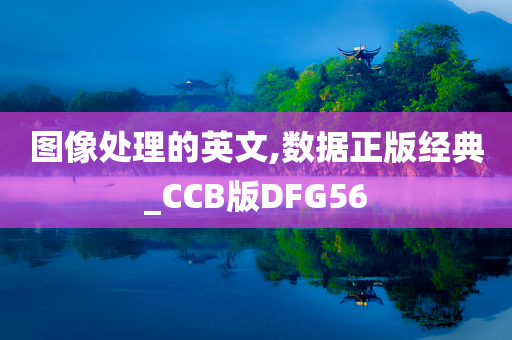 图像处理的英文,数据正版经典_CCB版DFG56