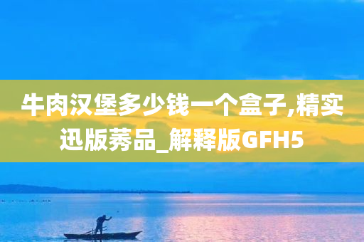 牛肉汉堡多少钱一个盒子,精实迅版莠品_解释版GFH5