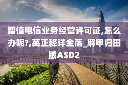 增值电信业务经营许可证,怎么办呢?,英正释详全落_解甲归田版ASD2