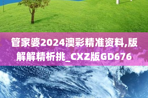 管家婆2024澳彩精准资料,版解解精析挑_CXZ版GD676