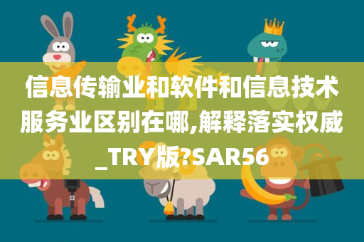 信息传输业和软件和信息技术服务业区别在哪,解释落实权威_TRY版?SAR56