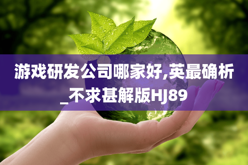 游戏研发公司哪家好,英最确析_不求甚解版HJ89