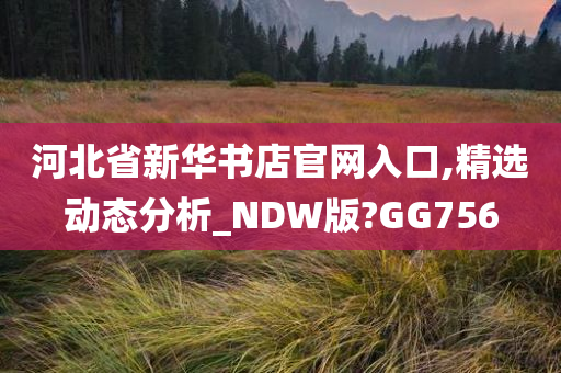 河北省新华书店官网入口,精选动态分析_NDW版?GG756