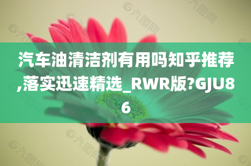 汽车油清洁剂有用吗知乎推荐,落实迅速精选_RWR版?GJU86