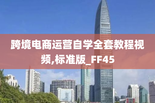 跨境电商运营自学全套教程视频,标准版_FF45