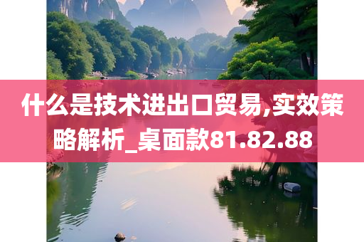 什么是技术进出口贸易,实效策略解析_桌面款81.82.88