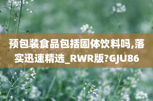 预包装食品包括固体饮料吗,落实迅速精选_RWR版?GJU86