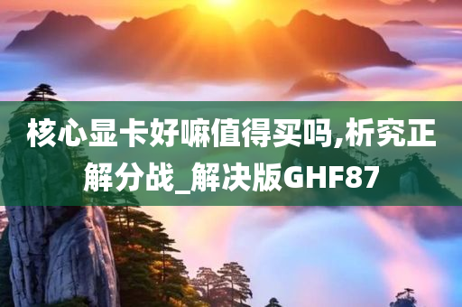 核心显卡好嘛值得买吗,析究正解分战_解决版GHF87