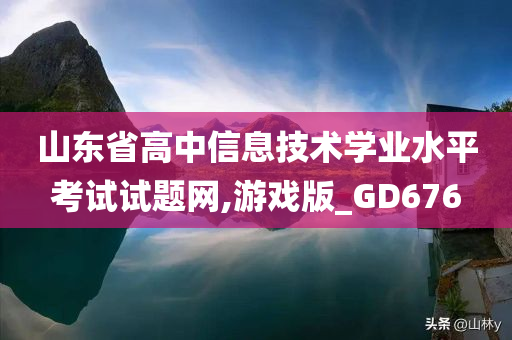 山东省高中信息技术学业水平考试试题网,游戏版_GD676