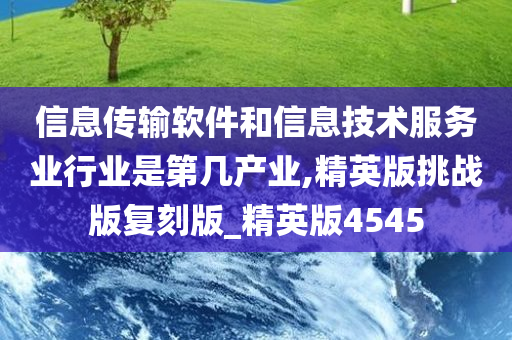 信息传输软件和信息技术服务业行业是第几产业,精英版挑战版复刻版_精英版4545