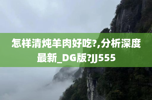 怎样清炖羊肉好吃?,分析深度最新_DG版?JJ555