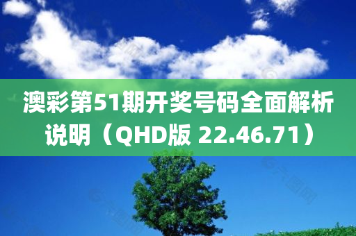 澳彩第51期开奖号码全面解析说明（QHD版 22.46.71）