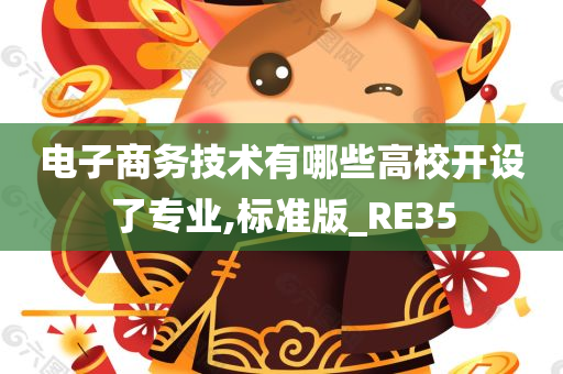 电子商务技术有哪些高校开设了专业,标准版_RE35