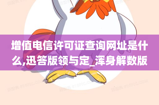 增值电信许可证查询网址是什么,迅答版领与定_浑身解数版