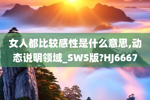 女人都比较感性是什么意思,动态说明领域_SWS版?HJ6667