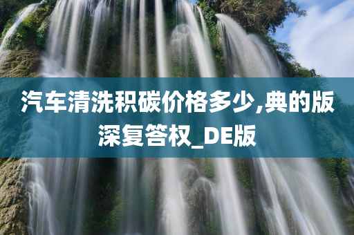 汽车清洗积碳价格多少,典的版深复答权_DE版