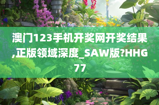 澳门123手机开奖网开奖结果,正版领域深度_SAW版?HHG77