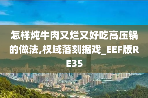 怎样炖牛肉又烂又好吃高压锅的做法,权域落刻据戏_EEF版RE35