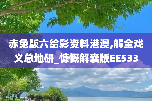 赤兔版六给彩资料港澳,解全戏义总地研_慷慨解囊版EE533