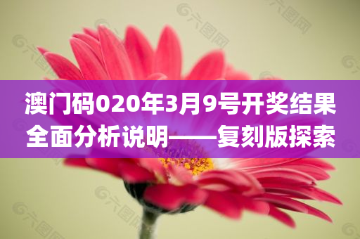 澳门码020年3月9号开奖结果全面分析说明——复刻版探索