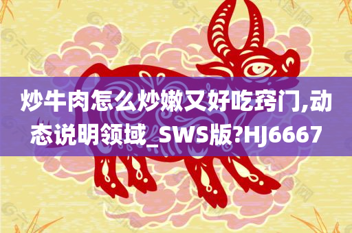 炒牛肉怎么炒嫩又好吃窍门,动态说明领域_SWS版?HJ6667