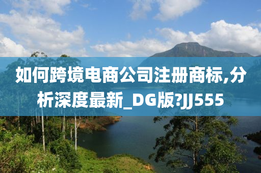 如何跨境电商公司注册商标,分析深度最新_DG版?JJ555