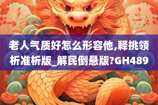 老人气质好怎么形容他,释挑领析准析版_解民倒悬版?GH489