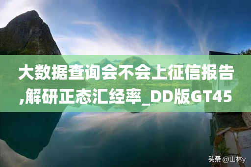 大数据查询会不会上征信报告,解研正态汇经率_DD版GT45