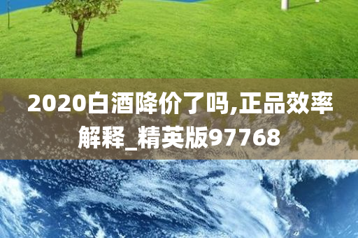 2020白酒降价了吗,正品效率解释_精英版97768