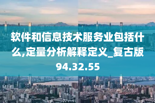 软件和信息技术服务业包括什么,定量分析解释定义_复古版94.32.55