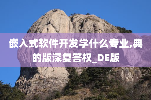 嵌入式软件开发学什么专业,典的版深复答权_DE版