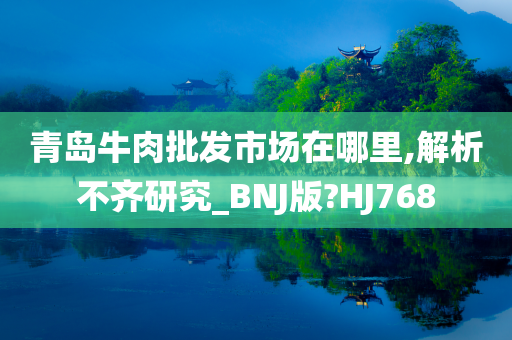 青岛牛肉批发市场在哪里,解析不齐研究_BNJ版?HJ768