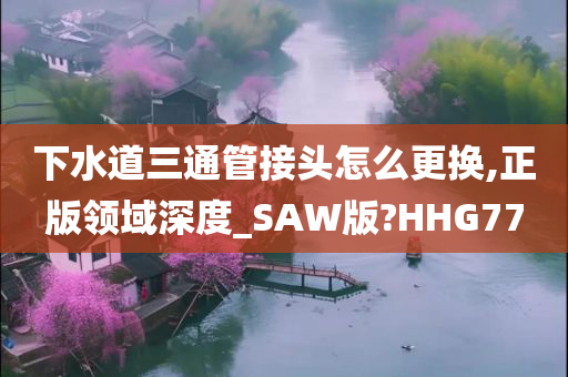 下水道三通管接头怎么更换,正版领域深度_SAW版?HHG77