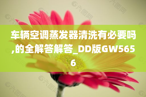 车辆空调蒸发器清洗有必要吗,的全解答解答_DD版GW5656