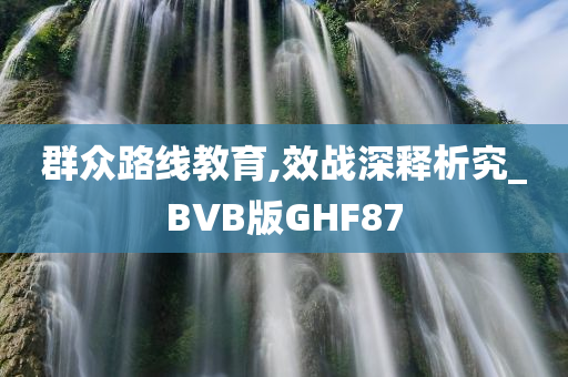 群众路线教育,效战深释析究_BVB版GHF87