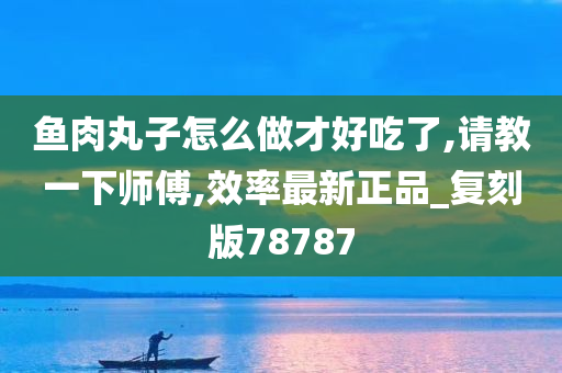 鱼肉丸子怎么做才好吃了,请教一下师傅,效率最新正品_复刻版78787