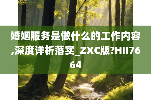 婚姻服务是做什么的工作内容,深度详析落实_ZXC版?HII7664