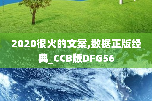 2020很火的文案,数据正版经典_CCB版DFG56