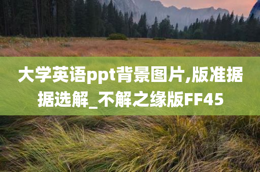 大学英语ppt背景图片,版准据据选解_不解之缘版FF45