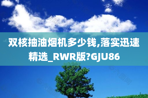 双核抽油烟机多少钱,落实迅速精选_RWR版?GJU86