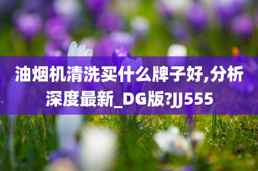 油烟机清洗买什么牌子好,分析深度最新_DG版?JJ555