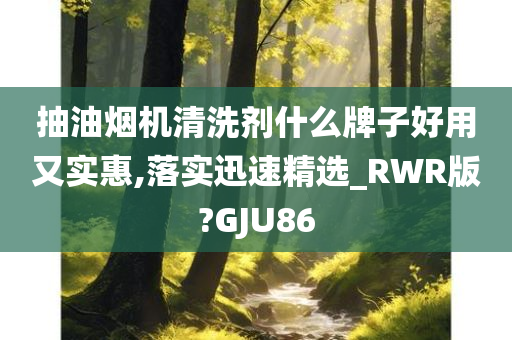 抽油烟机清洗剂什么牌子好用又实惠,落实迅速精选_RWR版?GJU86