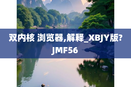 双内核 浏览器,解释_XBJY版?JMF56