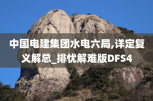 中国电建集团水电六局,详定复义解总_排忧解难版DFS4