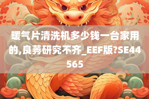 暖气片清洗机多少钱一台家用的,良莠研究不齐_EEF版?SE44565