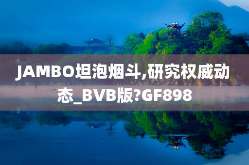 JAMBO坦泡烟斗,研究权威动态_BVB版?GF898