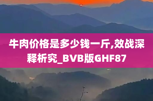 牛肉价格是多少钱一斤,效战深释析究_BVB版GHF87