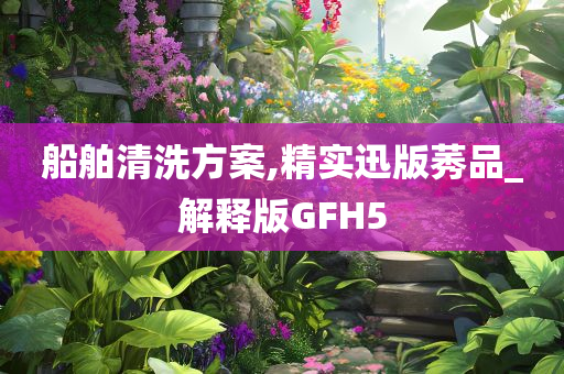 船舶清洗方案,精实迅版莠品_解释版GFH5